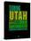 Utah Word Cloud 1-NaxArt-Stretched Canvas