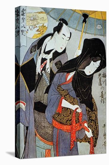 Utamaro: Lovers, 1797-Kitagawa Utamaro-Premier Image Canvas