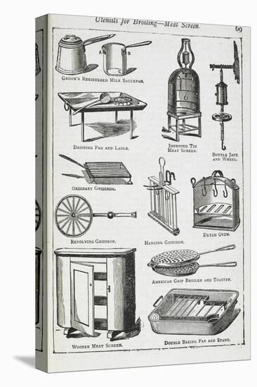 Utensils For Broiling - Meat Screen, Including Various Grills-Isabella Beeton-Premier Image Canvas