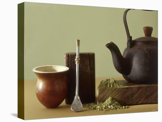 Utensils for Chimarrao: Silver Straw, Infusing Bowl-Ricardo De Vicq De Cumptich-Premier Image Canvas