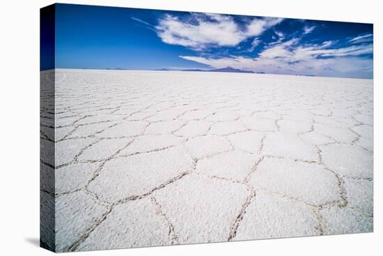 Uyuni Salt Flats Patterns Landscape (Salar De Uyuni), Uyuni, Bolivia, South America-Matthew Williams-Ellis-Premier Image Canvas
