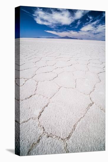 Uyuni Salt Flats Patterns Landscape (Salar De Uyuni), Uyuni, Bolivia, South America-Matthew Williams-Ellis-Premier Image Canvas