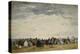 Vacationers on the Beach at Trouville, 1864-Eugene Louis Boudin-Premier Image Canvas