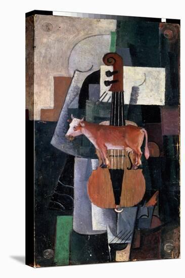 Vache Et Violon (Cow and Violin). Peinture De Kasimir Severinovich Malevitch (Malevich, Malevic) (1-Kazimir Severinovich Malevich-Premier Image Canvas