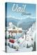 Vail, Colorado - Retro Ski Resort-Lantern Press-Stretched Canvas