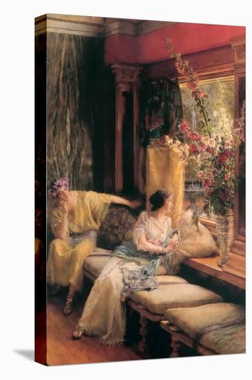 Vain Courtship-Sir Lawrence Alma-Tadema-Stretched Canvas