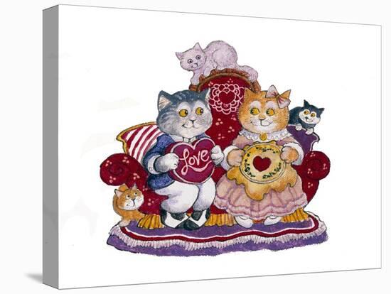 Valentine Cats-Bill Bell-Premier Image Canvas