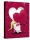 Valentine Gnome with Heart-MAKIKO-Premier Image Canvas