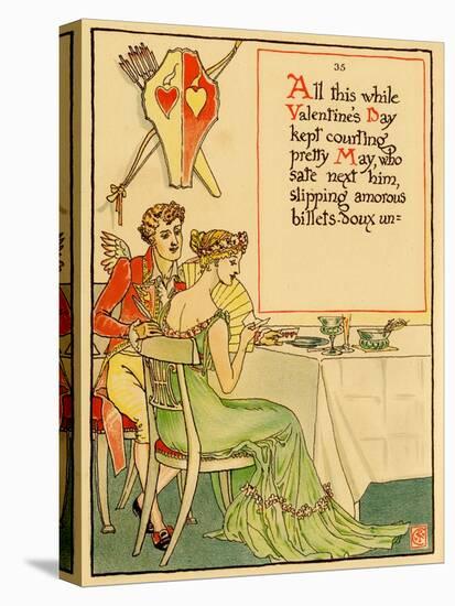 Valentine's Day Courts May-Walter Crane-Stretched Canvas