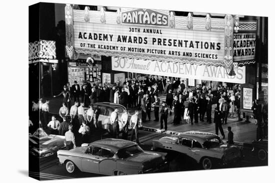 Valet Attendants Ready to Park Celebrities' Cars, 30th Academy Awards, Los Angeles, CA, 1958-Ralph Crane-Premier Image Canvas