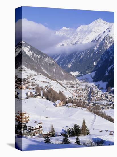 Valley Above Town of Solden in the Austrian Alps,Tirol (Tyrol), Austria, Europe-Richard Nebesky-Premier Image Canvas