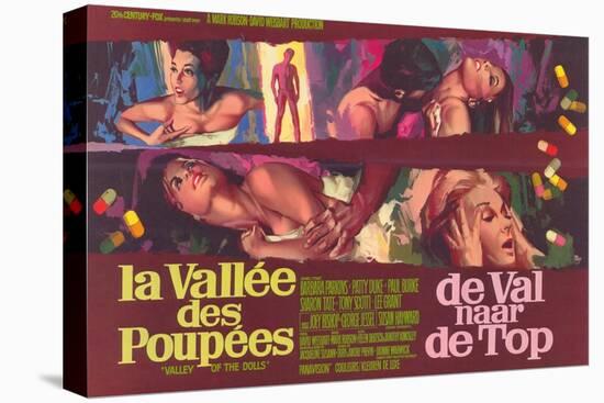Valley of the Dolls, Belgian Movie Poster, 1967-null-Stretched Canvas