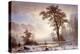 Valley of the Yosemite - Snow Fall-Albert Bierstadt-Premier Image Canvas