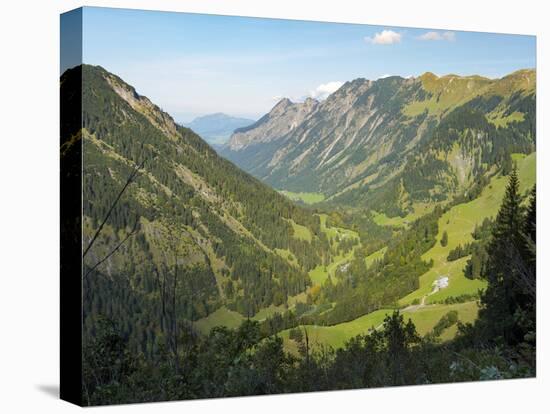 Valley Stillachtal near Oberstdorf in the Allgau. Germany, Bavaria-Martin Zwick-Premier Image Canvas