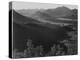 Valley Surrounded By Mountains "In Rocky Mountain National Park "Colorado. 1933-1942-Ansel Adams-Stretched Canvas