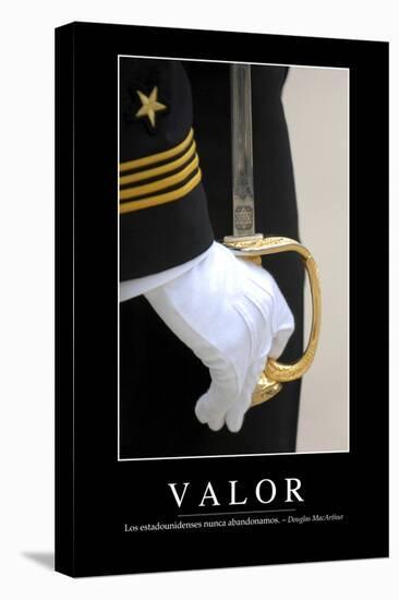 Valor. Cita Inspiradora Y Póster Motivacional-null-Premier Image Canvas