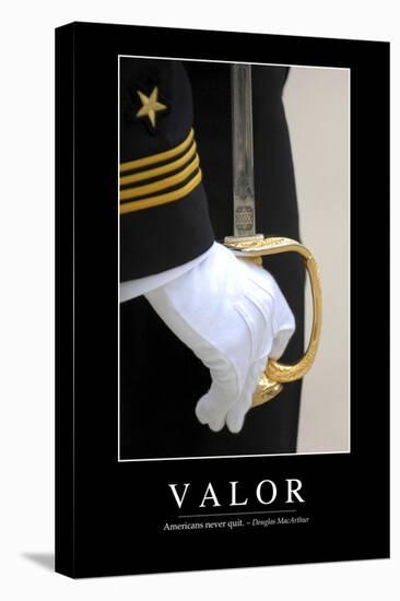 Valor: Inspirational Quote and Motivational Poster-null-Premier Image Canvas