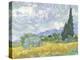 Van Gogh, Wheatfield with Cypress-null-Premier Image Canvas