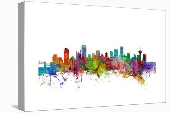 Vancouver Canada Skyline-Michael Tompsett-Stretched Canvas