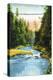 Vancouver, Canada - View of Capilano Suspension Bridge No. 2-Lantern Press-Stretched Canvas