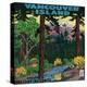 Vancouver Island Advertising Poster - Vancouver Island, Canada-Lantern Press-Stretched Canvas