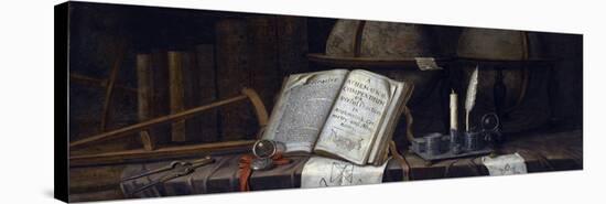 Vanitas Still Life Par Edwaert Collier (1642-1708), - Oil on Canvas, 41,9X98,8 - Private Collection-Edwaert Colyer or Collier-Premier Image Canvas