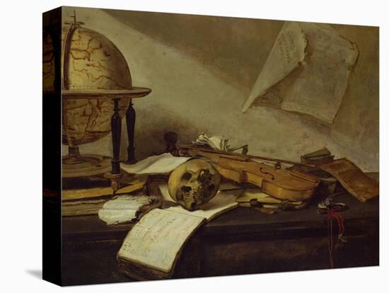 Vanite du Savoir - Vanity of knowledge-David Teniers the Younger-Premier Image Canvas