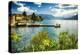 Varenna Harbor View On Lake Como-George Oze-Premier Image Canvas