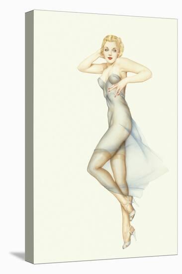 Varga Girl, November 1940-Alberto Vargas-Stretched Canvas