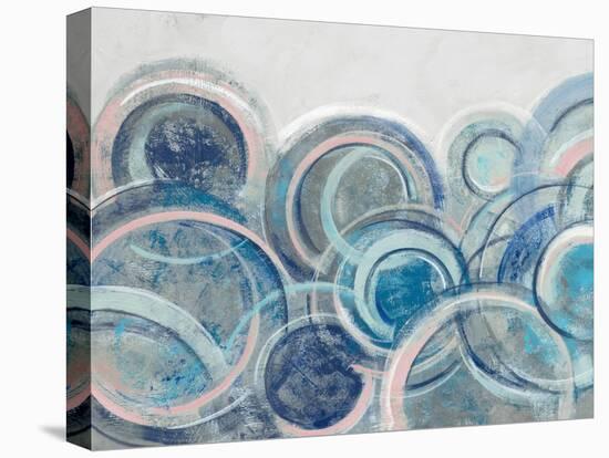 Variation Blue Grey Pink Crop-Silvia Vassileva-Stretched Canvas