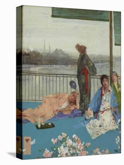 Variations in Flesh Colour and Green, the Balcony, C.1870-79-James Abbott McNeill Whistler-Premier Image Canvas