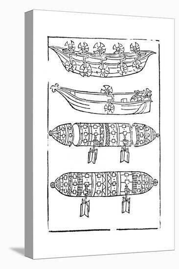 Various Forms of Paddle Boats for Use in War, 1483-null-Premier Image Canvas