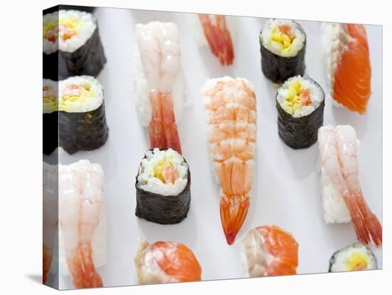 Various Types of Nigiri and Maki Sushi-Martina Schindler-Premier Image Canvas