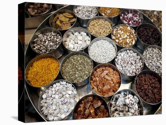 Various Types of Sonf, Mouth Freshener, Sonf Stall in Market, Kolkata, West Bengal, India-Annie Owen-Premier Image Canvas