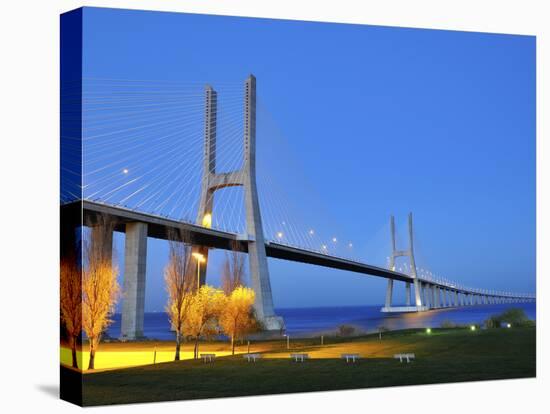 Vasco Da Gama Bridge and the Tagus River, Lisbon, Portugal-Mauricio Abreu-Premier Image Canvas