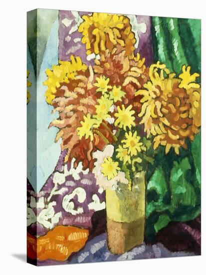 Vase De Dahlias, C.1935 (Oil on Canvas)-Louis Valtat-Premier Image Canvas