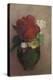 Vase de fleurs, pavot rouge-Odilon Redon-Premier Image Canvas
