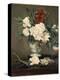 Vase de pivoines sur piédouche-Edouard Manet-Premier Image Canvas