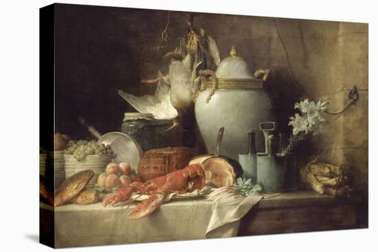 Vase, homard, fruits et gibier-Anne Vallayer-coster-Premier Image Canvas