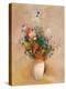 Vase of Flowers (Pink Background), c.1906-Odilon Redon-Premier Image Canvas