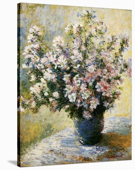 Vase of Flowers-Claude Monet-Stretched Canvas