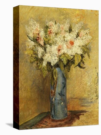 Vase of Lillies and Roses, C.1870-Pierre-Auguste Renoir-Premier Image Canvas