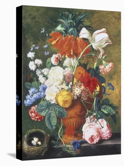 Vase of Rich Summer Flowers-Jan van Huysum-Premier Image Canvas