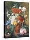 Vase of Rich Summer Flowers-Jan van Huysum-Premier Image Canvas