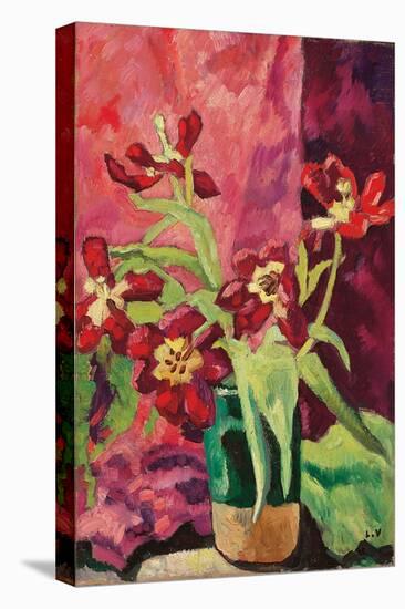 Vase, Red Tulips; Vase, Tulipes Rouges, 1922 (Oil on Canvas)-Louis Valtat-Premier Image Canvas