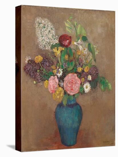 Vase with Flowers (Oil on Canvas)-Odilon Redon-Premier Image Canvas