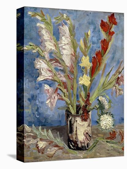 Vase with Gladioli and China Asters, 1886-Vincent van Gogh-Premier Image Canvas