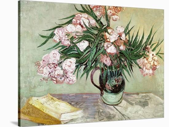 Vase with Oleanders and Books, c.1888-Vincent van Gogh-Premier Image Canvas
