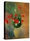 Vase with Red Poppies-Odilon Redon-Premier Image Canvas