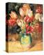 Vase with Tulips-Pierre-Auguste Renoir-Stretched Canvas